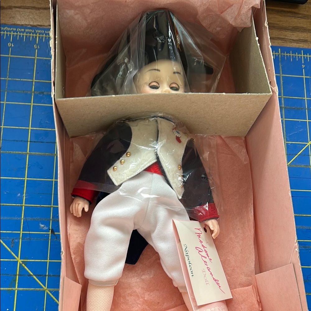 Vintage Porcelain Doll in Historical Outfit